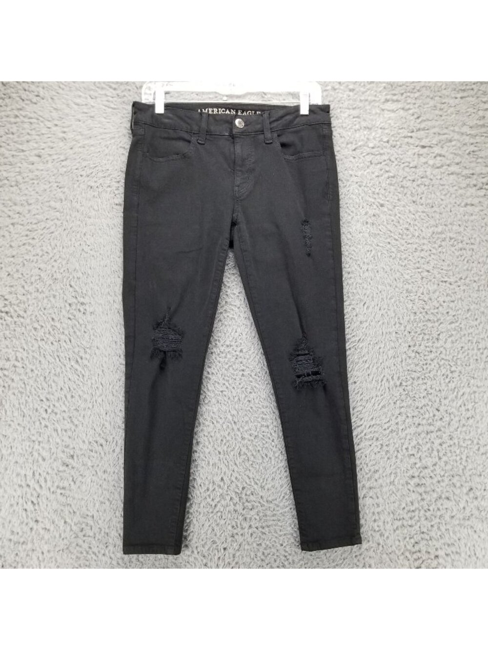 American Eagle Outfitters Jeans Womens 6 Black Stretch Denim Jegging